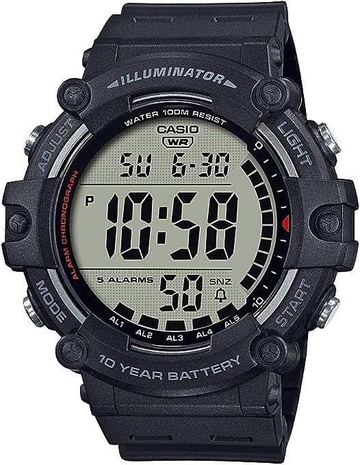 AE-1500WH-1AVDF Casio Big Dial Digital Sports Youth Men's Wrist Watch. - Timecheck