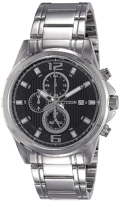 AN3550-55E Citizen Chronograph Watch for Men - Analog Stainless Steel Band. - Timecheck