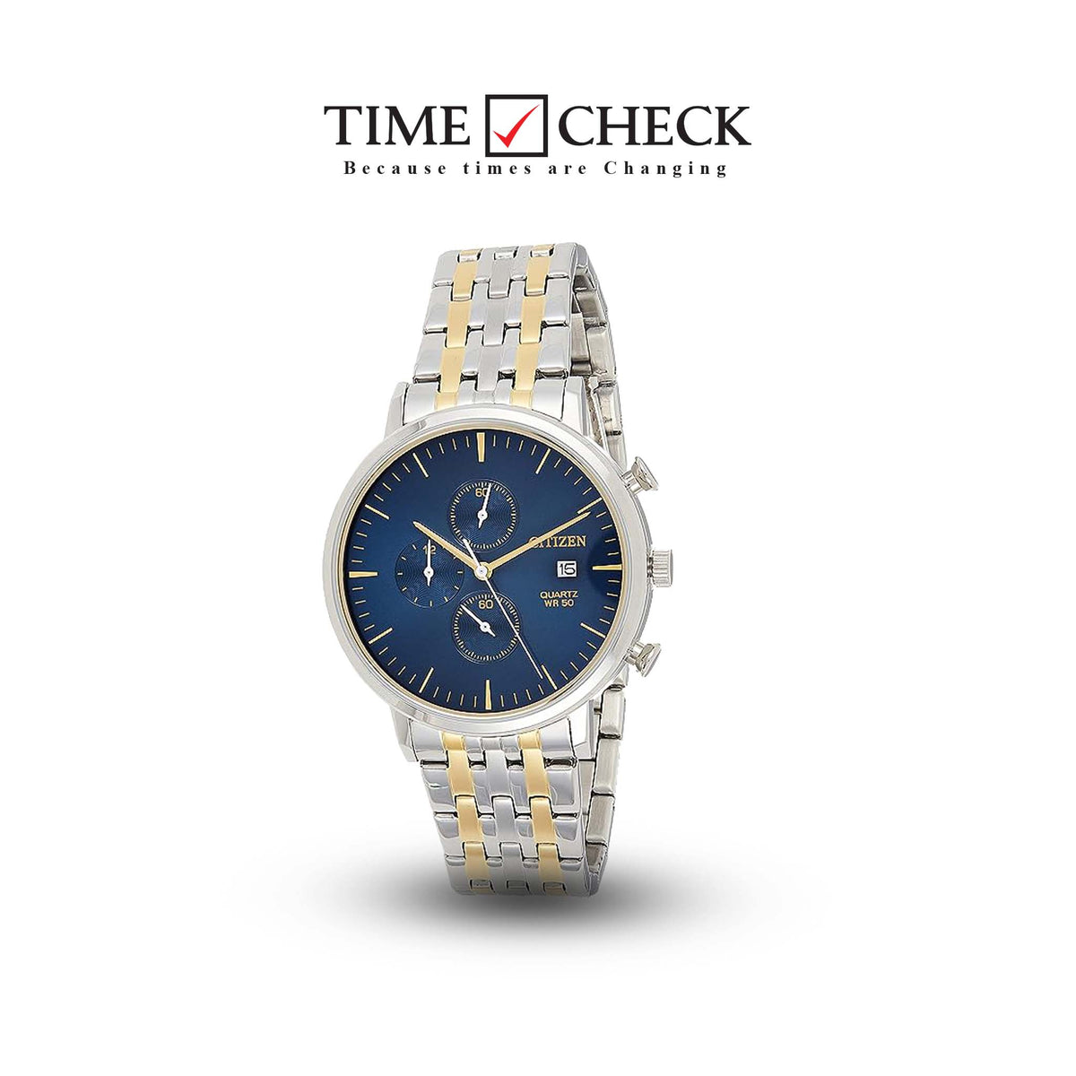 AN3614-54L Citizen Gents Quartz Chronograph Stainless Steel Watch For Men's. - Timecheck