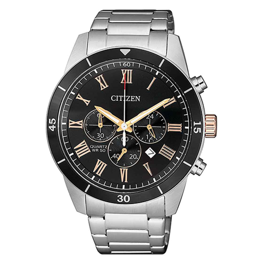 AN8168-51H Citizen Chronograph Quartz men's Watch. - Timecheck