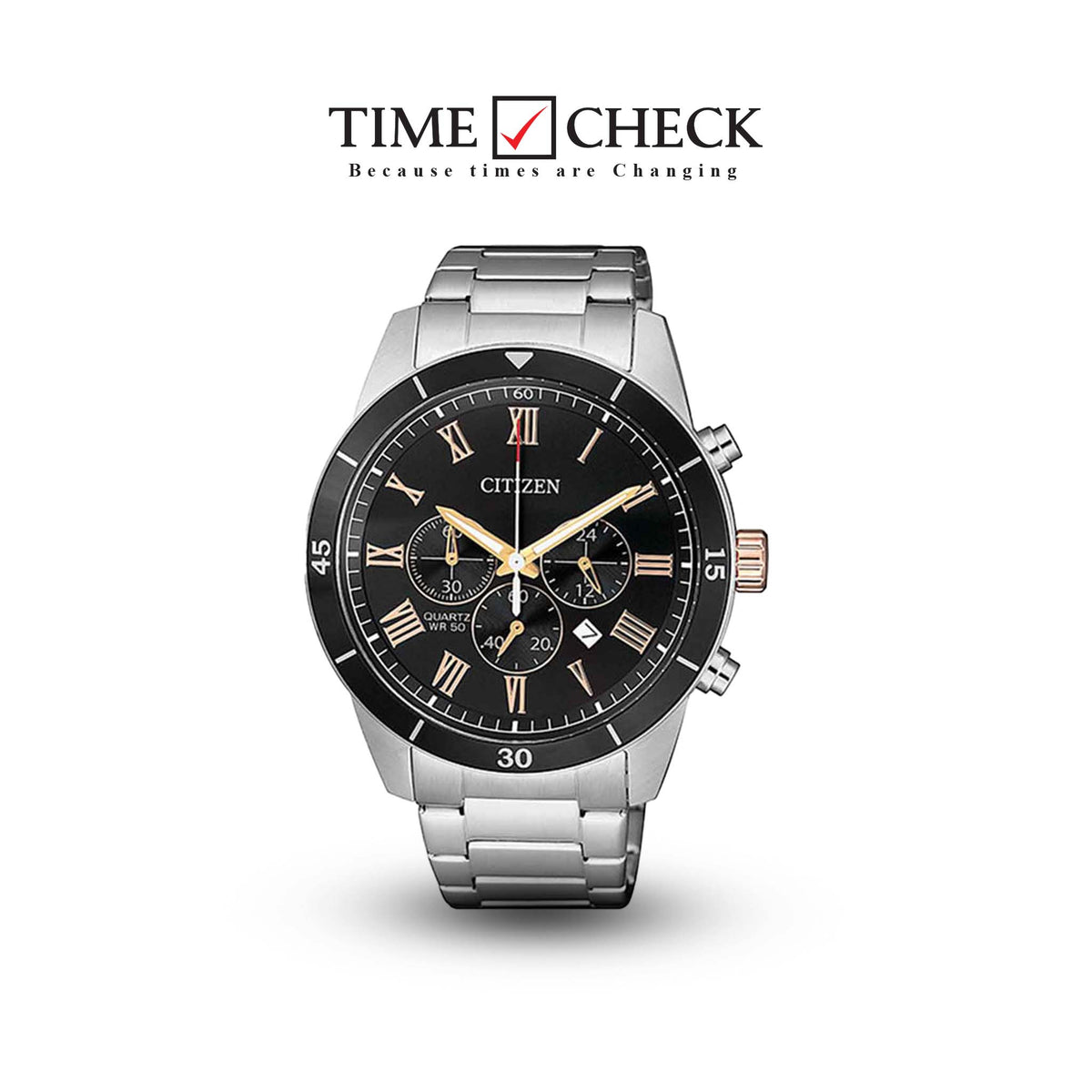 AN8168-51H Citizen Chronograph Quartz men's Watch. - Timecheck