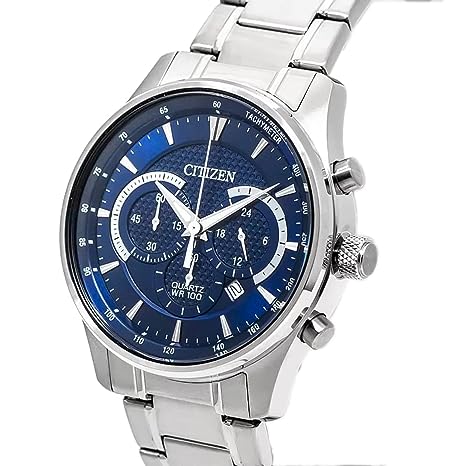 AN8190-51L Citizen with Stainless Steel Strap Men's Chronograph Quartz Watch. - Timecheck