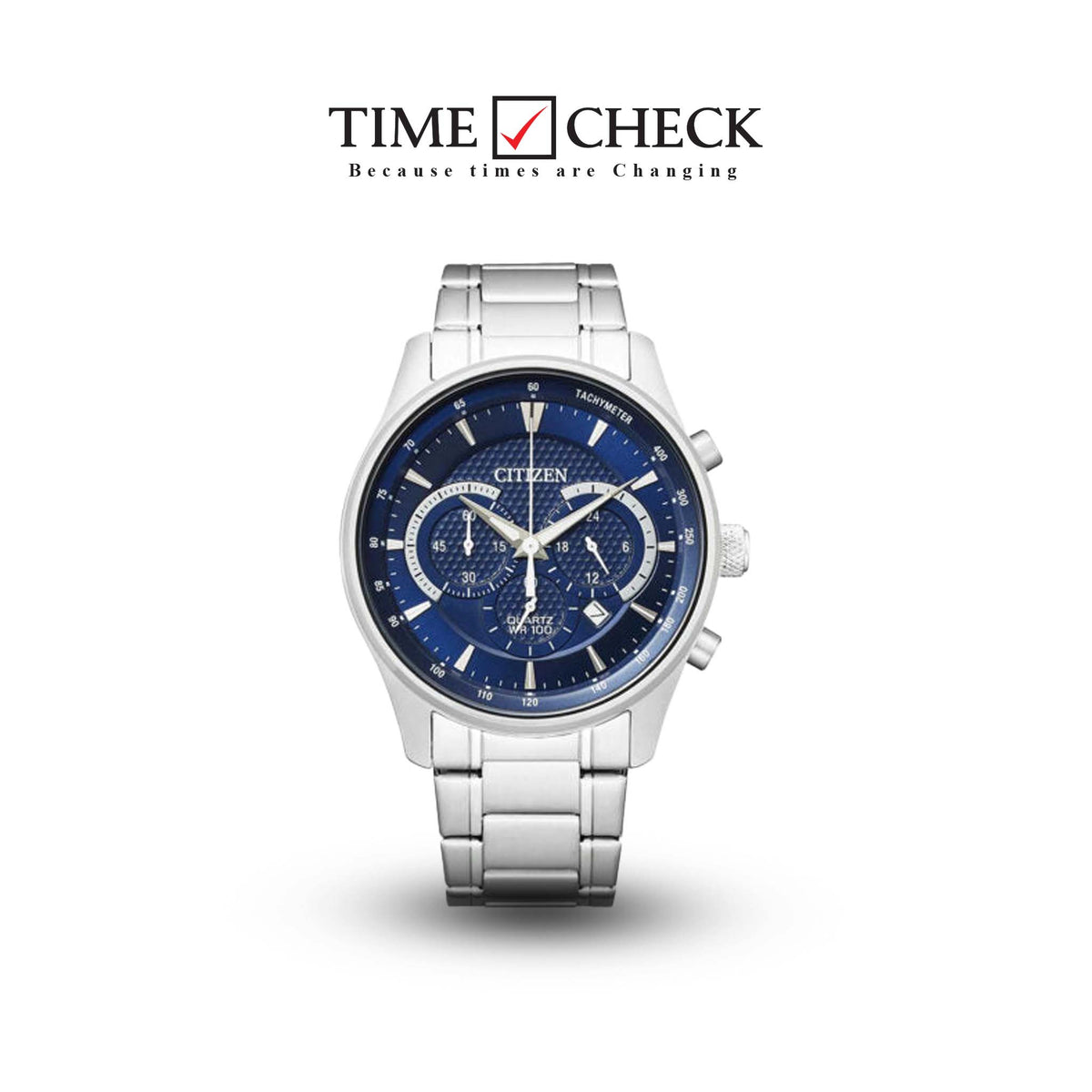 AN8190-51L Citizen with Stainless Steel Strap Men's Chronograph Quartz Watch. - Timecheck