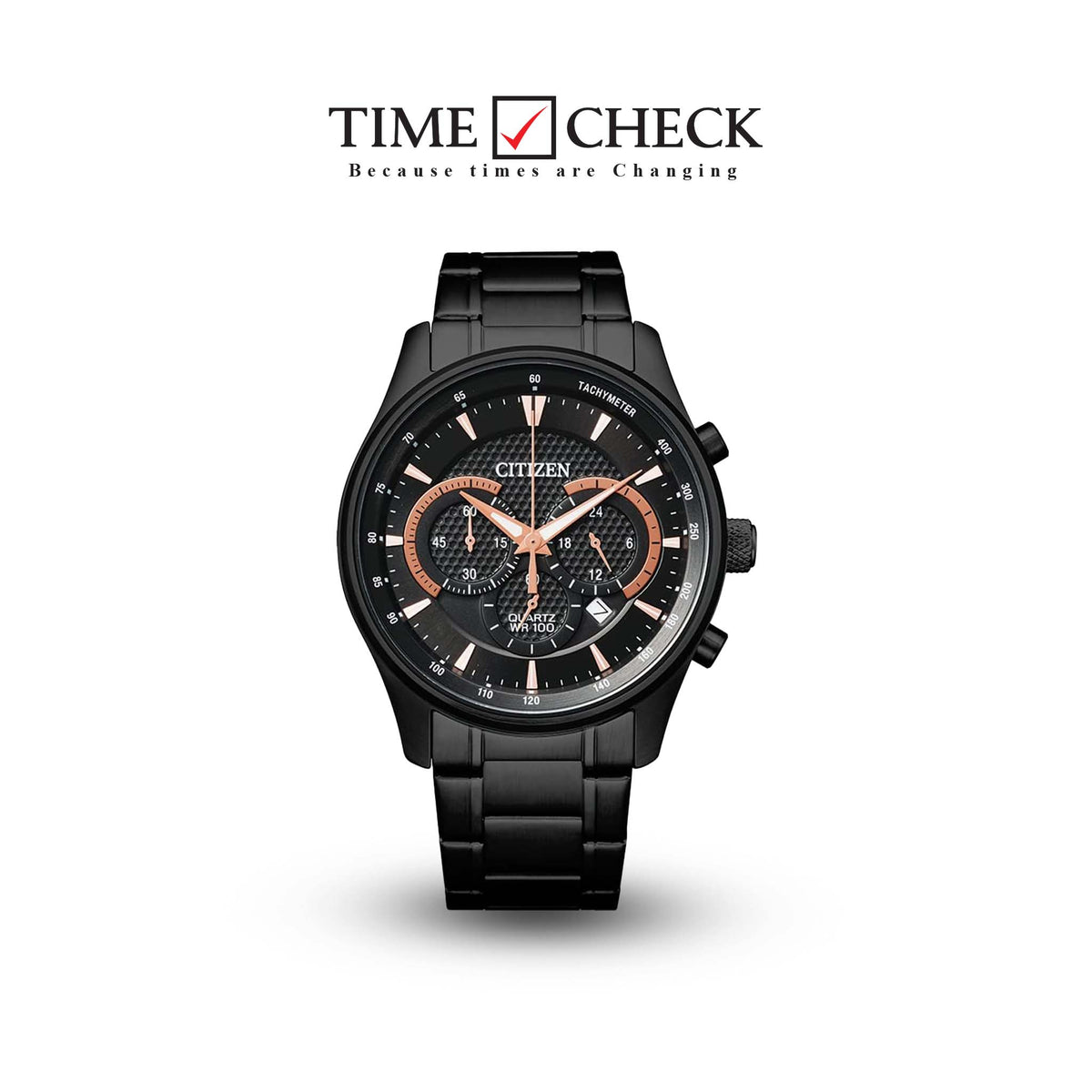 AN8195-58E Citizen Chrono Tachymeter black Men's Watch. - Timecheck