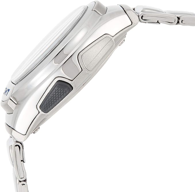 AQ-180WD-2AVDF Casio Stainless Steel Blue Dial Analog Digital Quartz Men's Watch. - Timecheck