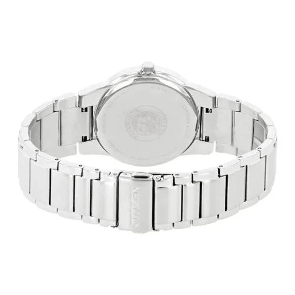 AU1060-51A Citizen Silver Dial Silver Stainless Steel Band Analog Eco Drive Men's Watch. - Timecheck