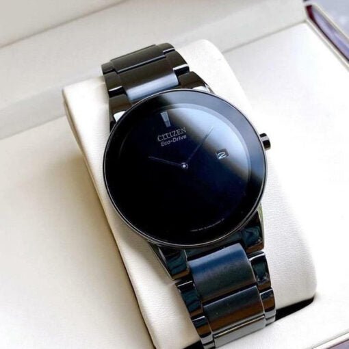 AU1065-58E Citizen Black Quartz Eco-Drive Men's Watch. - Timecheck