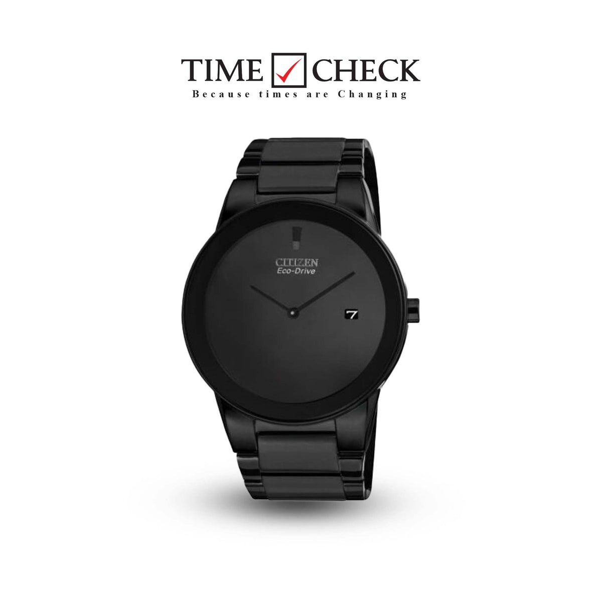 AU1065-58E Citizen Black Quartz Eco-Drive Men's Watch. - Timecheck