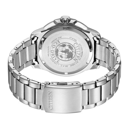 AW1525-81L Citizen with a Stainless Steel Band Men's Analogue Eco-Drive Watch. - Timecheck