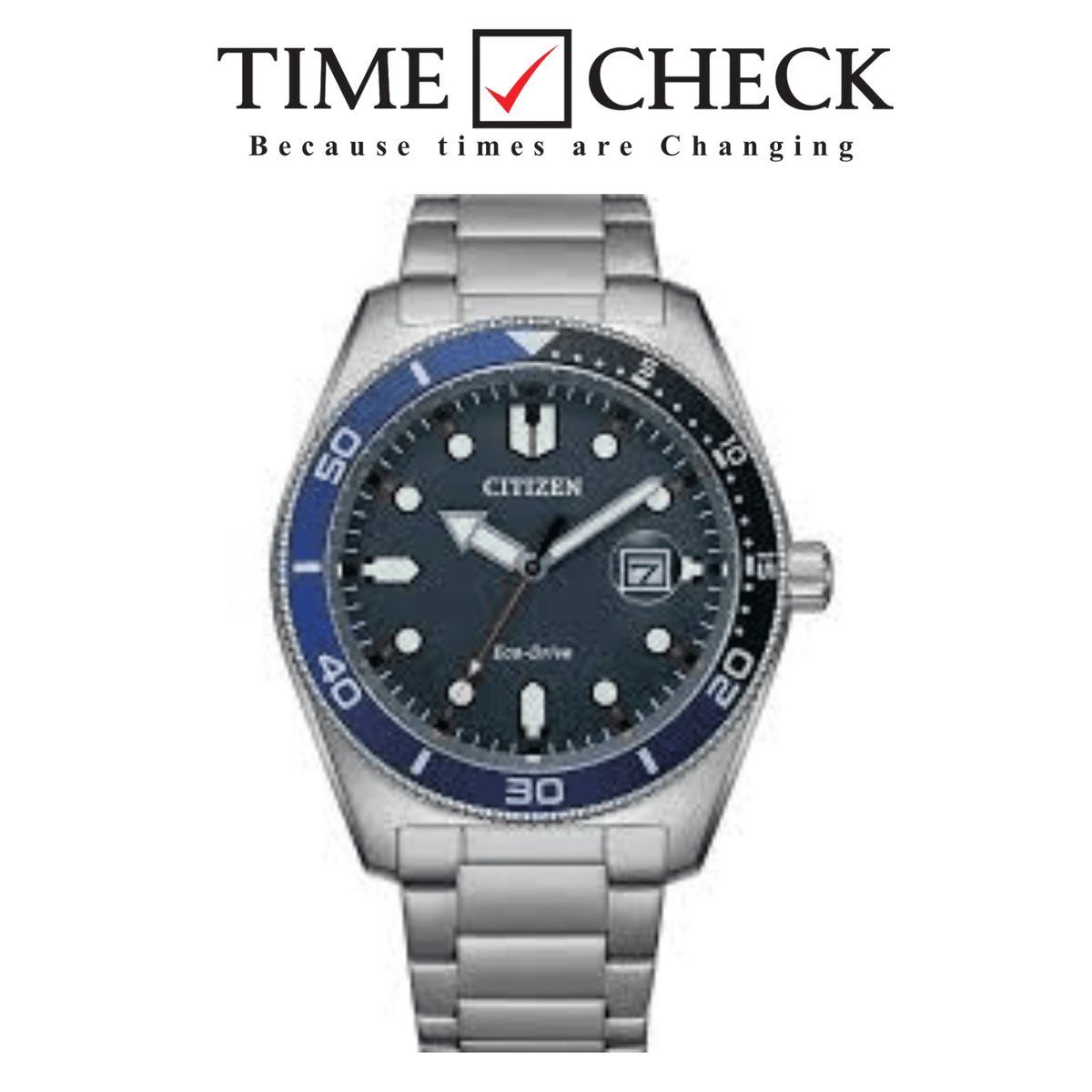 AW1761-89L Citizen Black Dial Silver Chain Watch for Men - Analog Stainless Steel - Timecheck