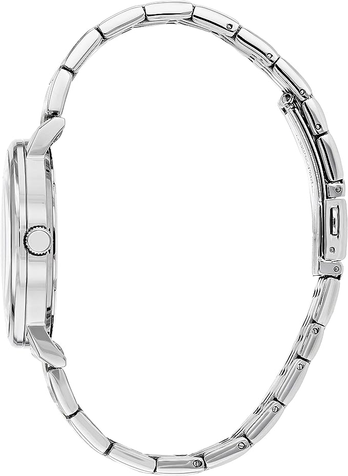 BE9174-55E Citizen Stainless Steel Black Dial Golden Silver Chain Quartz Men's Watch. - Timecheck