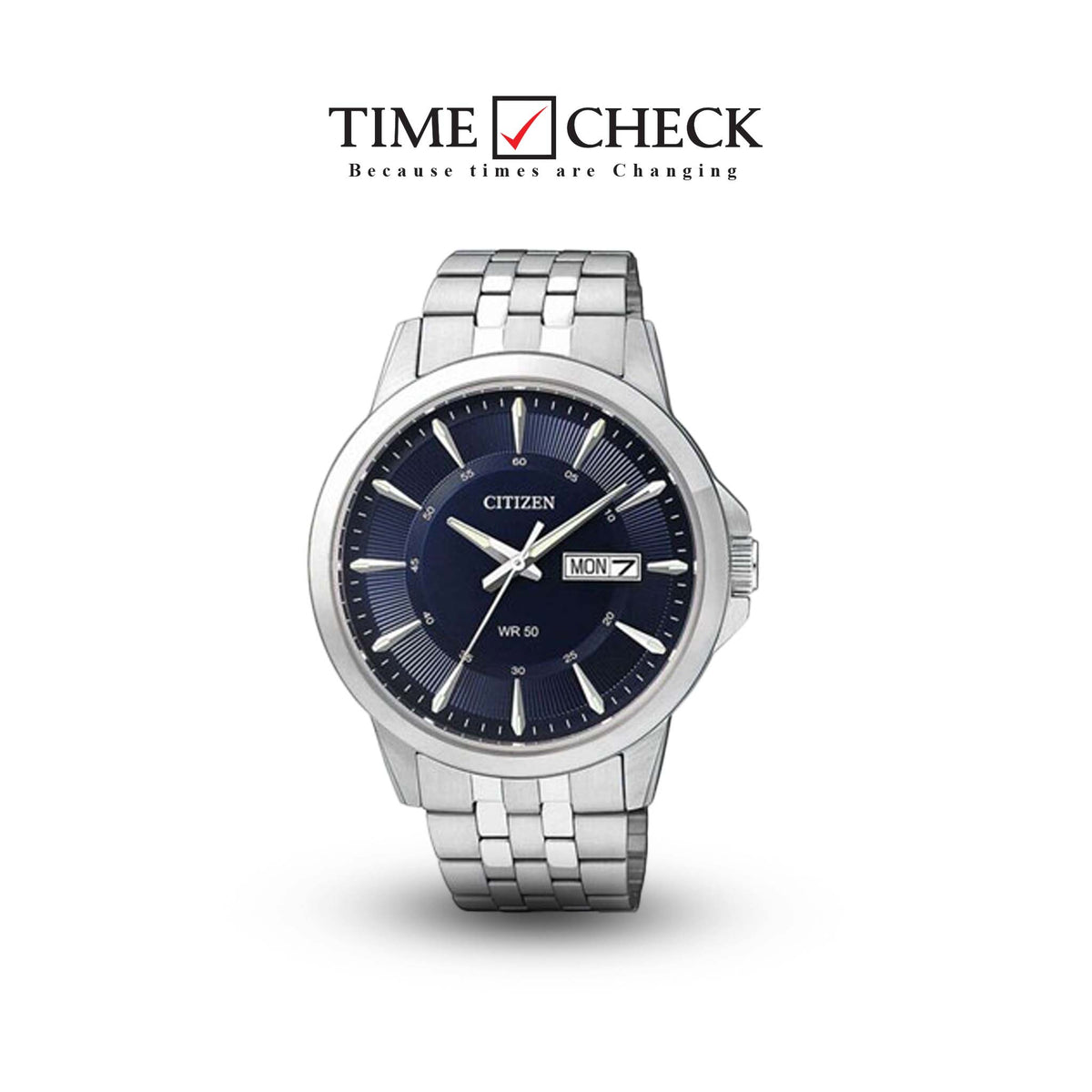 BF2011-51L CITIZEN Men's Quartz Watch, Analog Display Stainless Steel Strap. - Timecheck