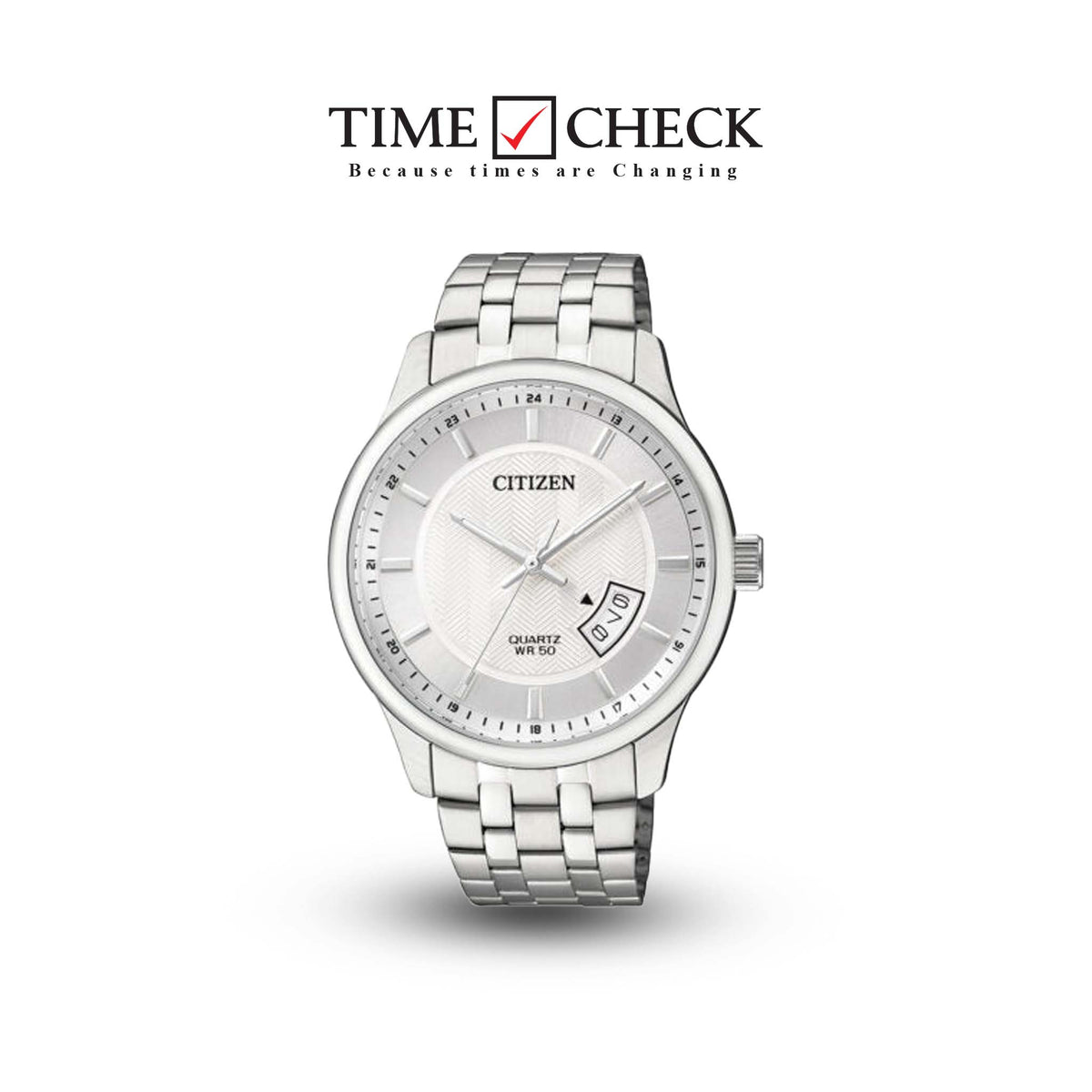 BI1050-81A Citizen Silver Dial Silver Stainless Steel Band Analog Quartz Men's Watch. - Timecheck