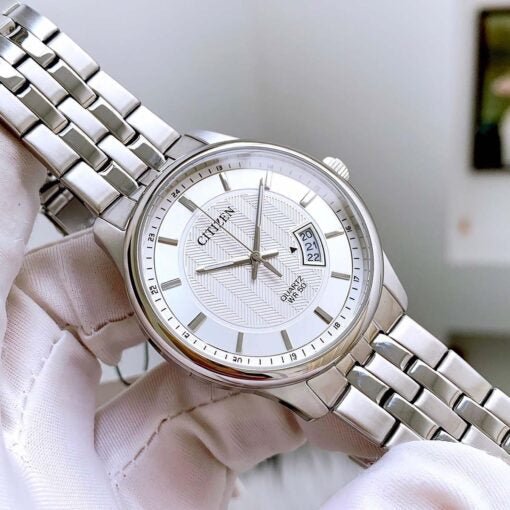 BI1050-81A Citizen Silver Dial Silver Stainless Steel Band Analog Quartz Men's Watch. - Timecheck