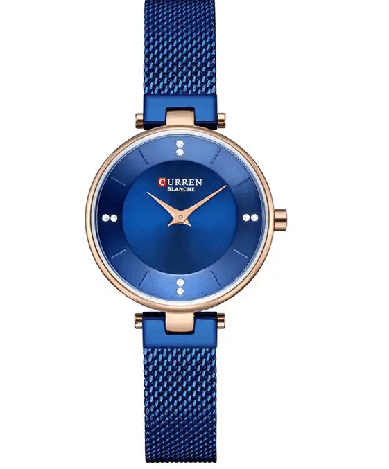 C-9031L Curren Blue Dial Blue Stainless Band Steel Analog Quartz Women's Watch. - Timecheck