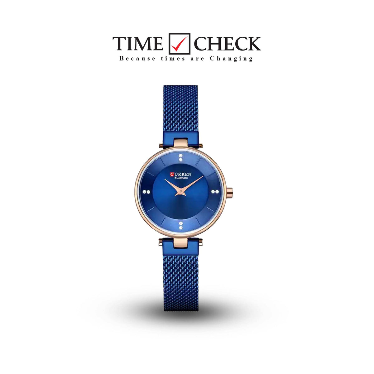 C-9031L Curren Blue Dial Blue Stainless Band Steel Analog Quartz Women's Watch. - Timecheck