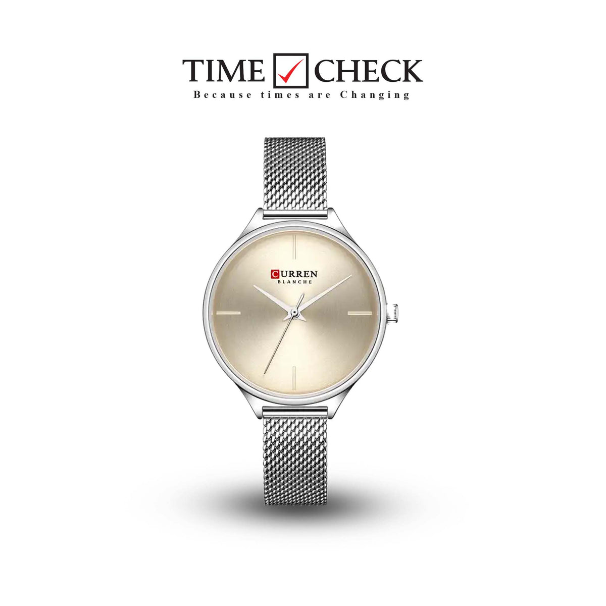 C-9062L Curren Silver Dial Silver Stainless Steel Analog Quartz Women's Watch. - Timecheck