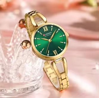 C-9092L Curren multiple colour Dial Stainless Steel Chain Analog Quartz Women's fashion Watch. - Timecheck