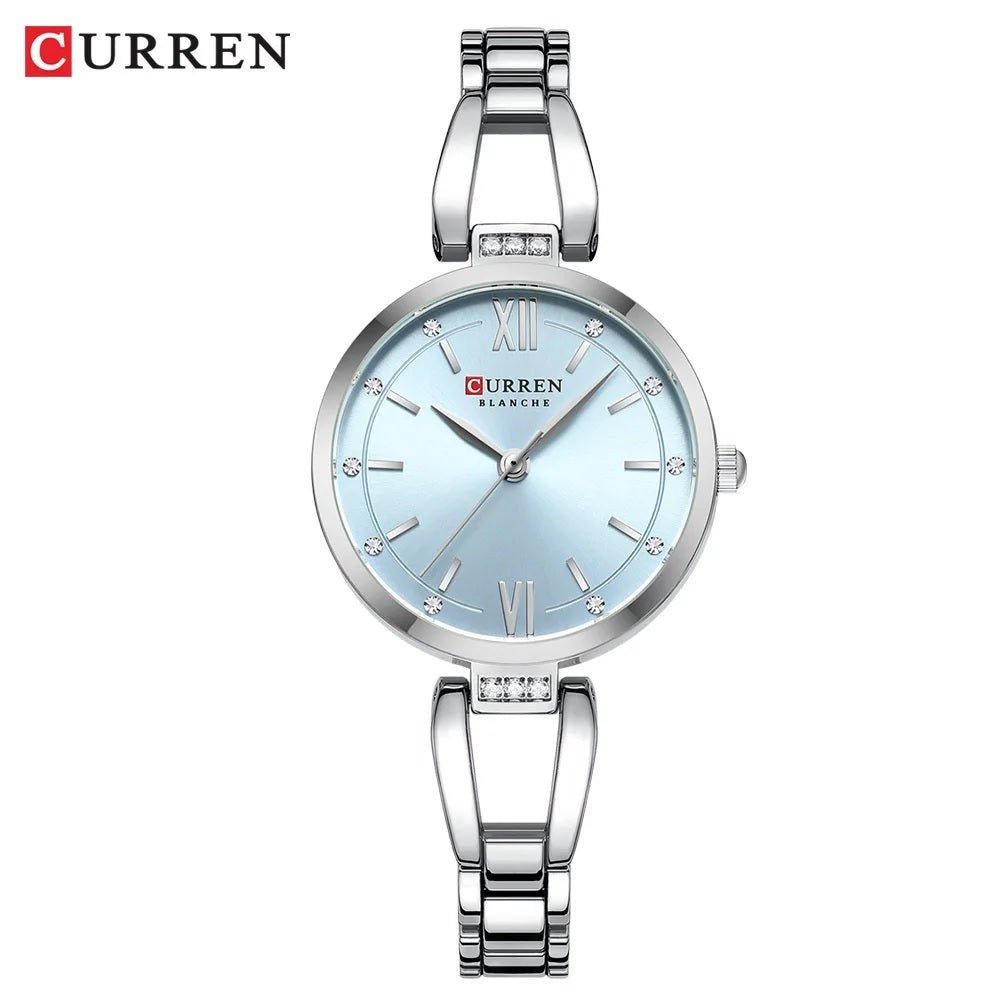 C-9092L Curren multiple colour Dial Stainless Steel Chain Analog Quartz Women's fashion Watch. - Timecheck