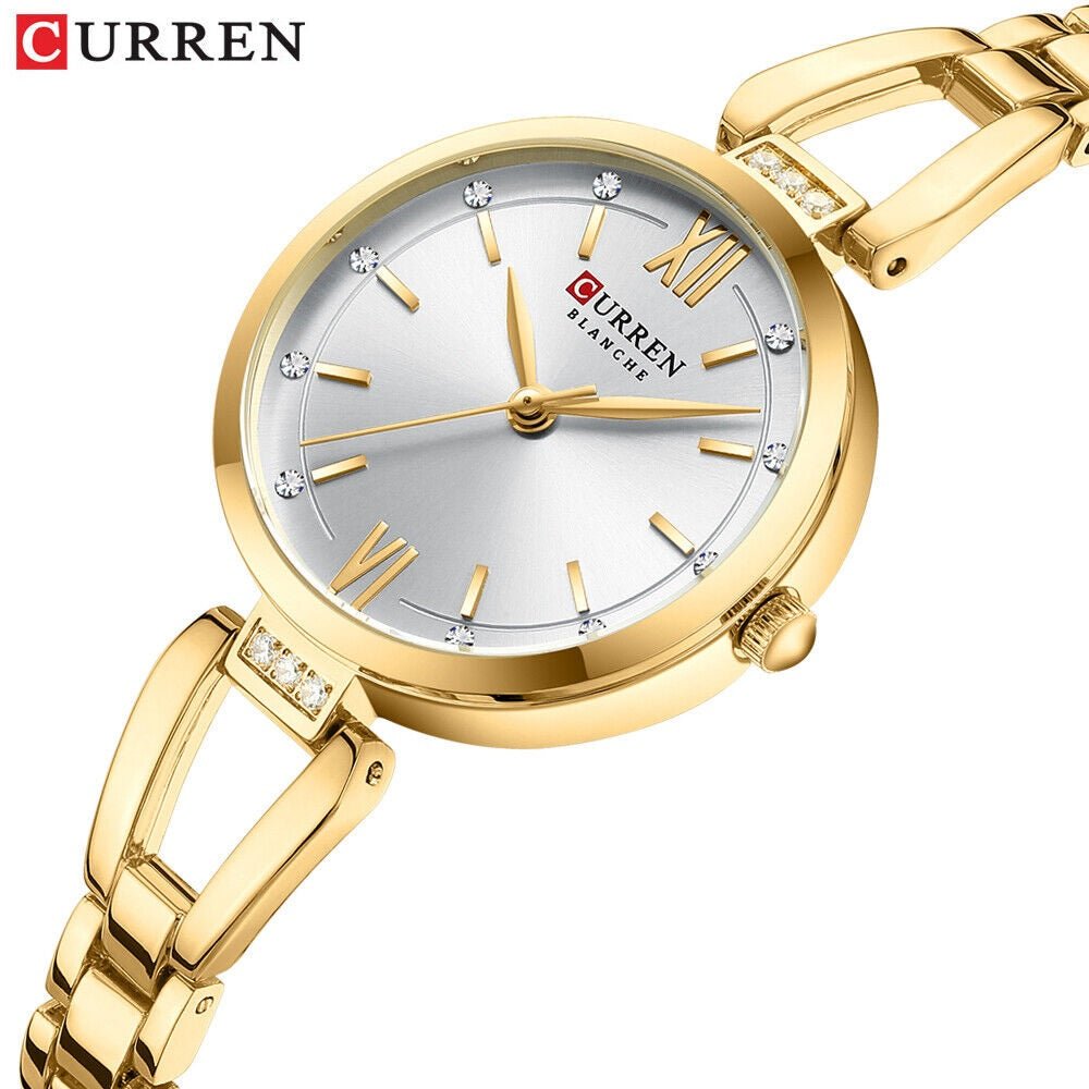 C-9092L Curren multiple colour Dial Stainless Steel Chain Analog Quartz Women's fashion Watch. - Timecheck