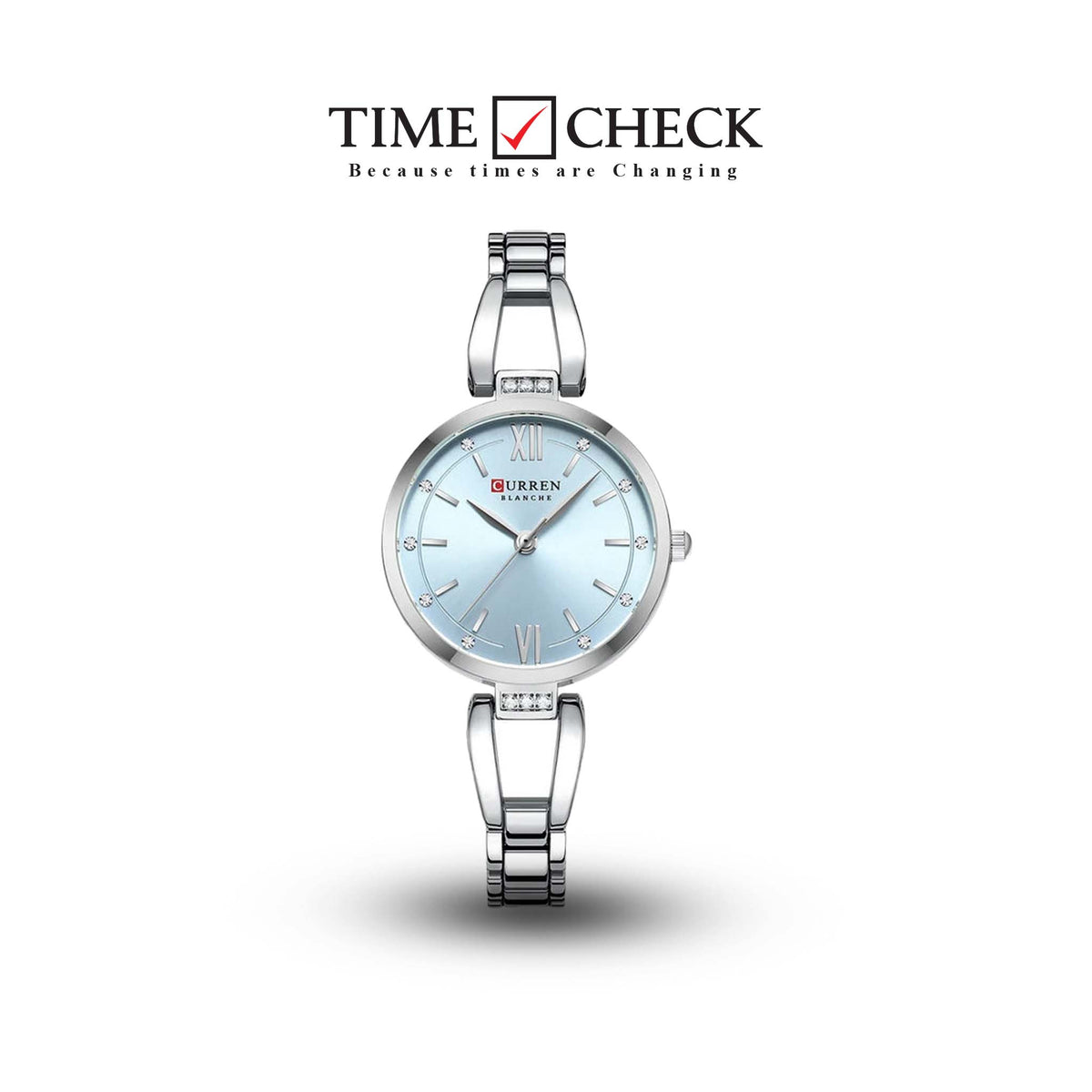 C-9092L Curren multiple colour Dial Stainless Steel Chain Analog Quartz Women's fashion Watch. - Timecheck