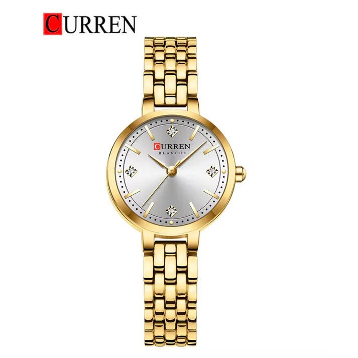 Curren C-9106L Green Dial Golden Stainless Steel Chain Women's Watch