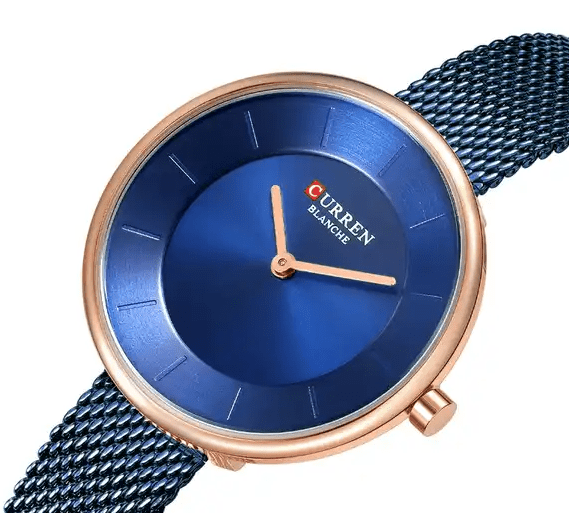 C9030L Curren Blue Dial Blue Stainless Steel Band Analog Quartz Women's Watch. - Timecheck