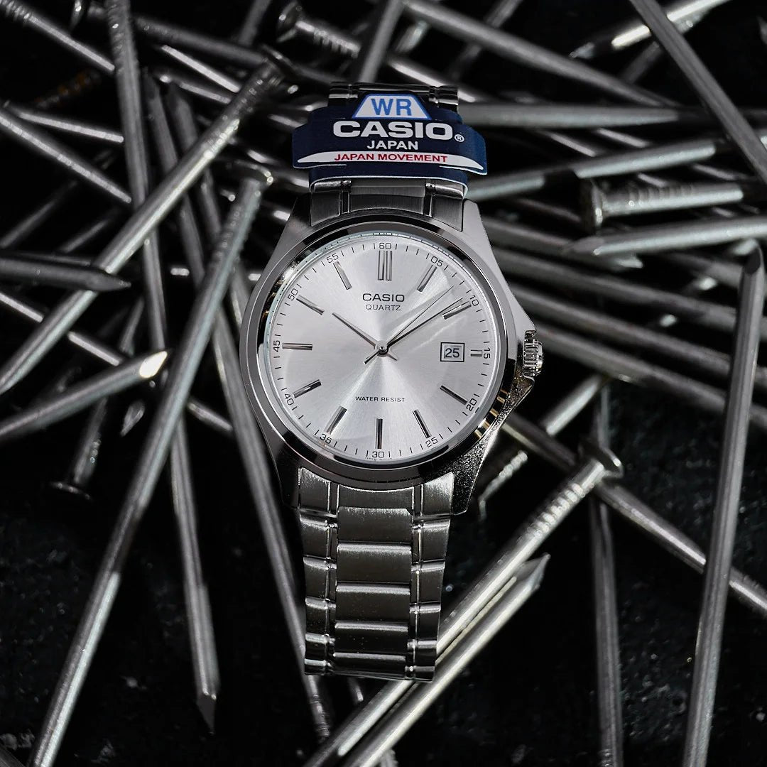 Casio MTP-1183A-7ADF Silver Analog Dial Men’s Quartz Wrist Watch. - Timecheck