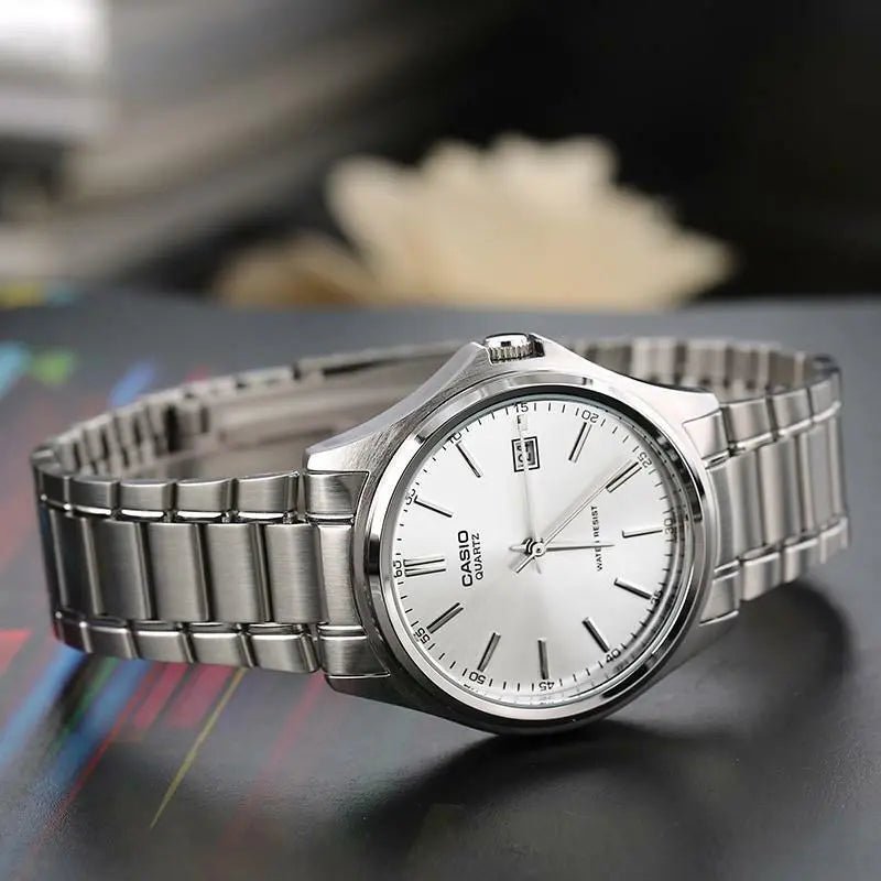 Casio MTP-1183A-7ADF Silver Analog Dial Men’s Quartz Wrist Watch. - Timecheck