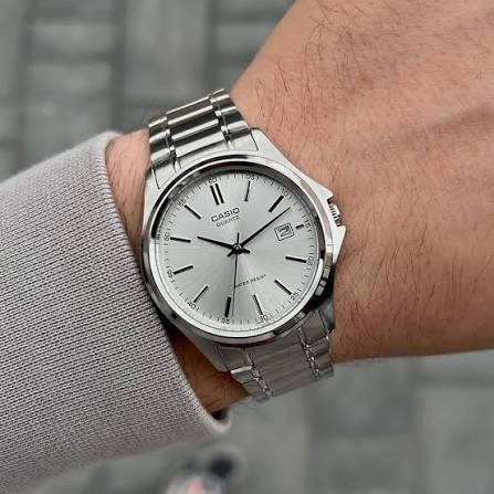 Casio MTP-1183A-7ADF Silver Analog Dial Men’s Quartz Wrist Watch. - Timecheck