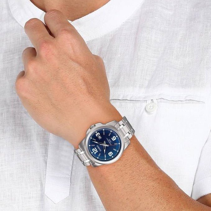 Casio MTP-1314D-2AVDF Enticer Blue Dial Stainless Steel Men's Watch