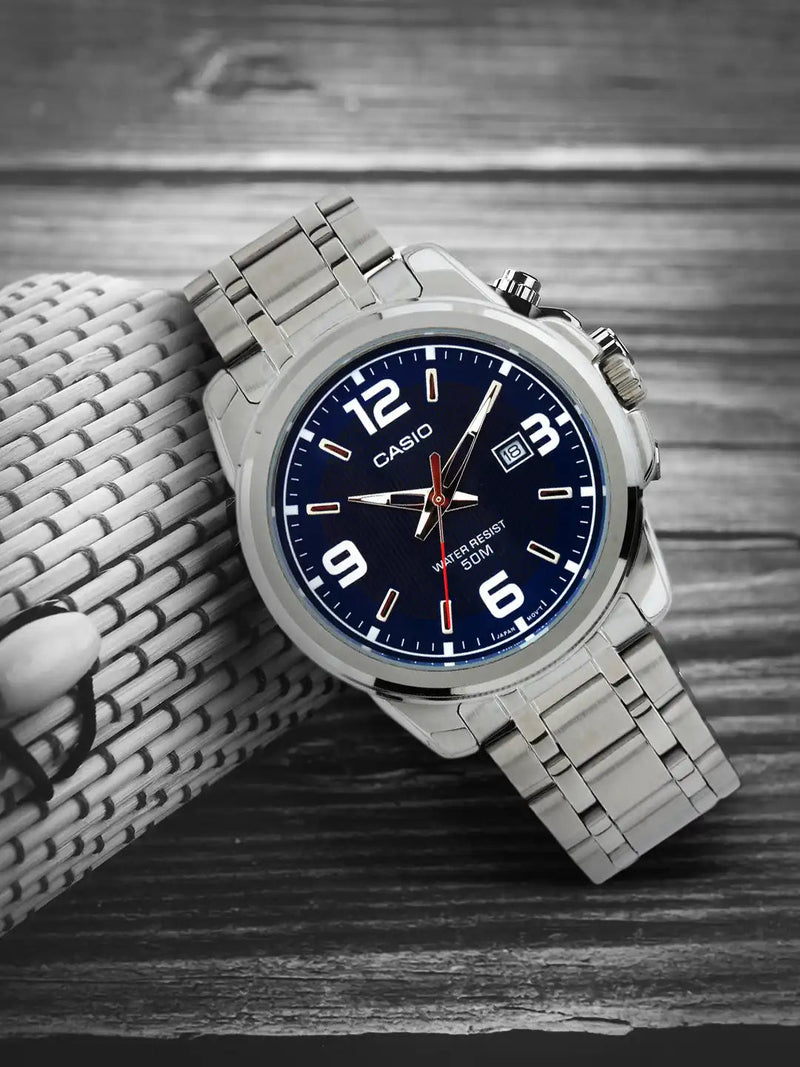 Casio MTP-1314D-2AVDF Enticer Blue Dial Stainless Steel Men's Watch