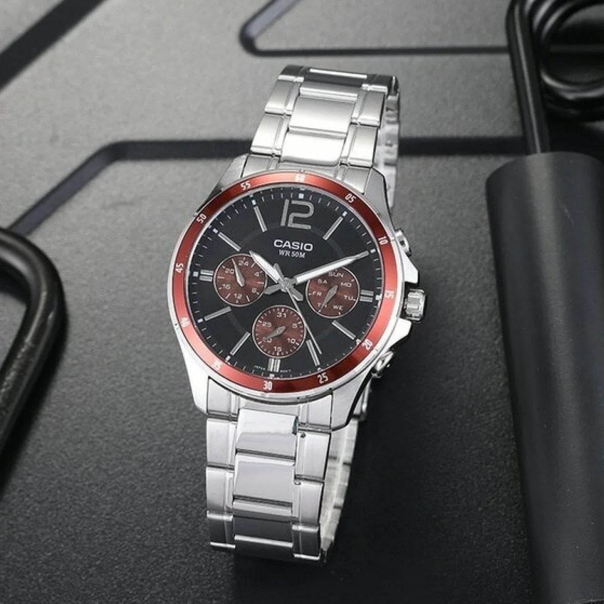 Casio MTP-1374D-5AVDF Multi Function Analog Quartz Men's Watch. - Timecheck