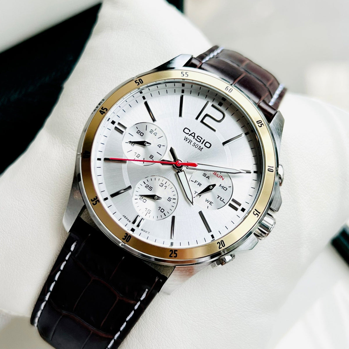 Casio MTP-1374L-7AVDF Quartz Multi Function White Dial Men’s Watch. - Timecheck