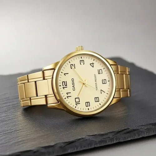 Casio MTP-V001G-9BUDF Stainless Steel Analog Quartz Men's Watch. - Timecheck