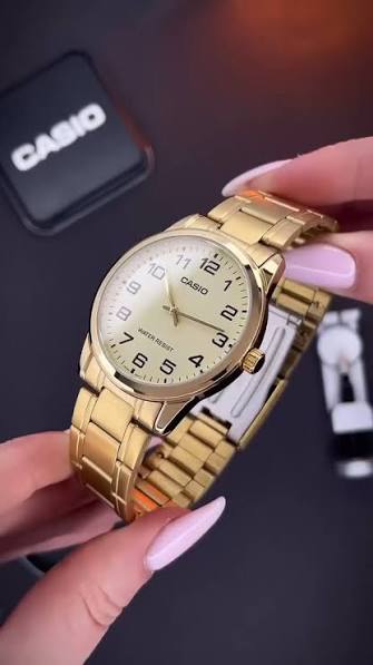 Casio MTP-V001G-9BUDF Stainless Steel Analog Quartz Men's Watch. - Timecheck