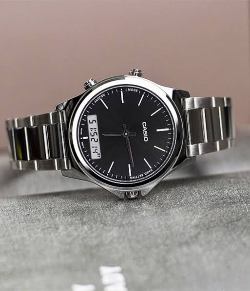 Casio MTP-VC01D-1EUDF Analog Black Dial Quartz Men's Watch. - Timecheck