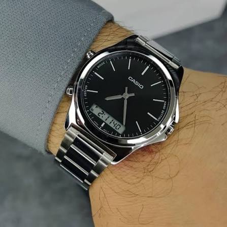 Casio MTP-VC01D-1EUDF Analog Black Dial Quartz Men's Watch. - Timecheck