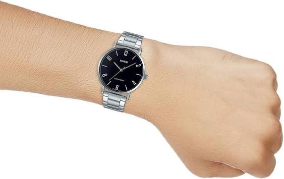 Casio MTP-VT01D-1B2UDF Men Analog Black Dial Quartz Watch. - Timecheck