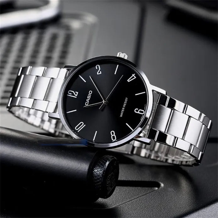 Casio MTP-VT01D-1B2UDF Men Analog Black Dial Quartz Watch. - Timecheck