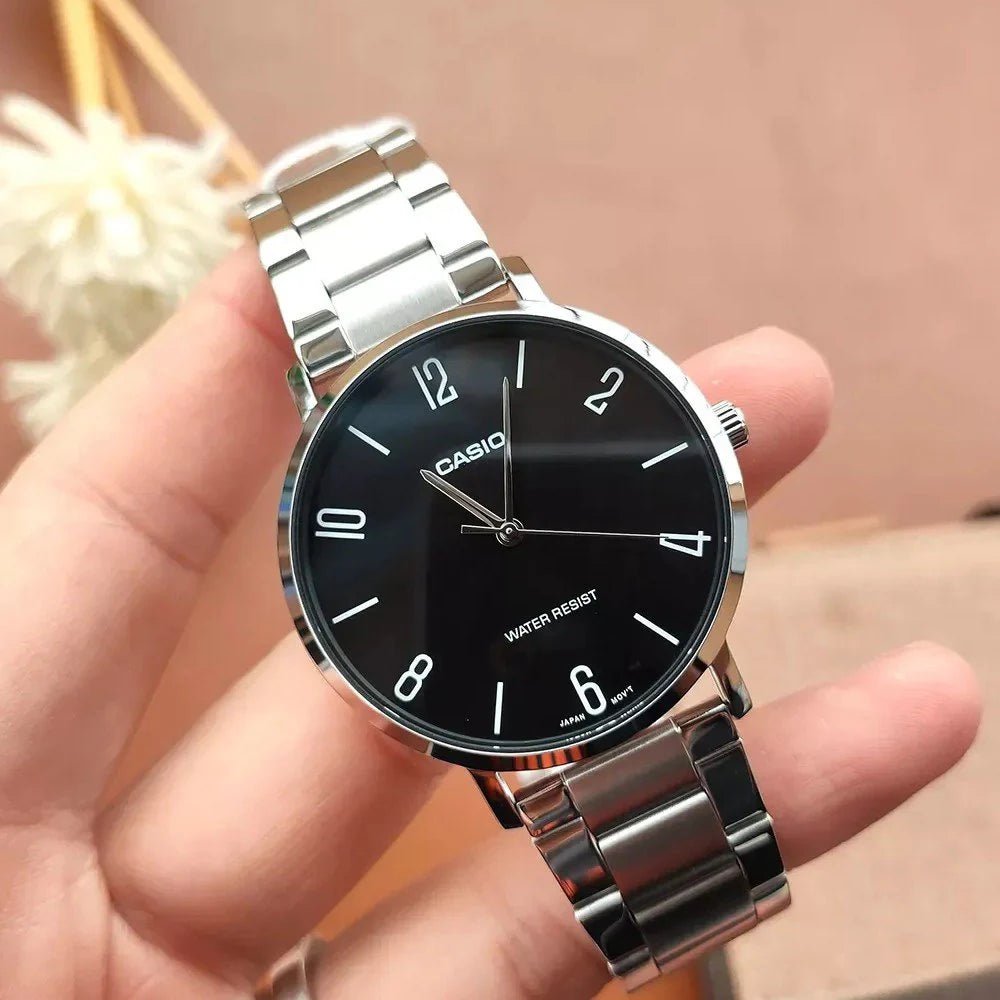 Casio MTP-VT01D-1B2UDF Men Analog Black Dial Quartz Watch. - Timecheck