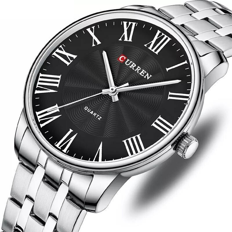 Curren 8422 Classic Stainless Steel 44mm Dial Size Analog Quartz Men's Watch. - Timecheck