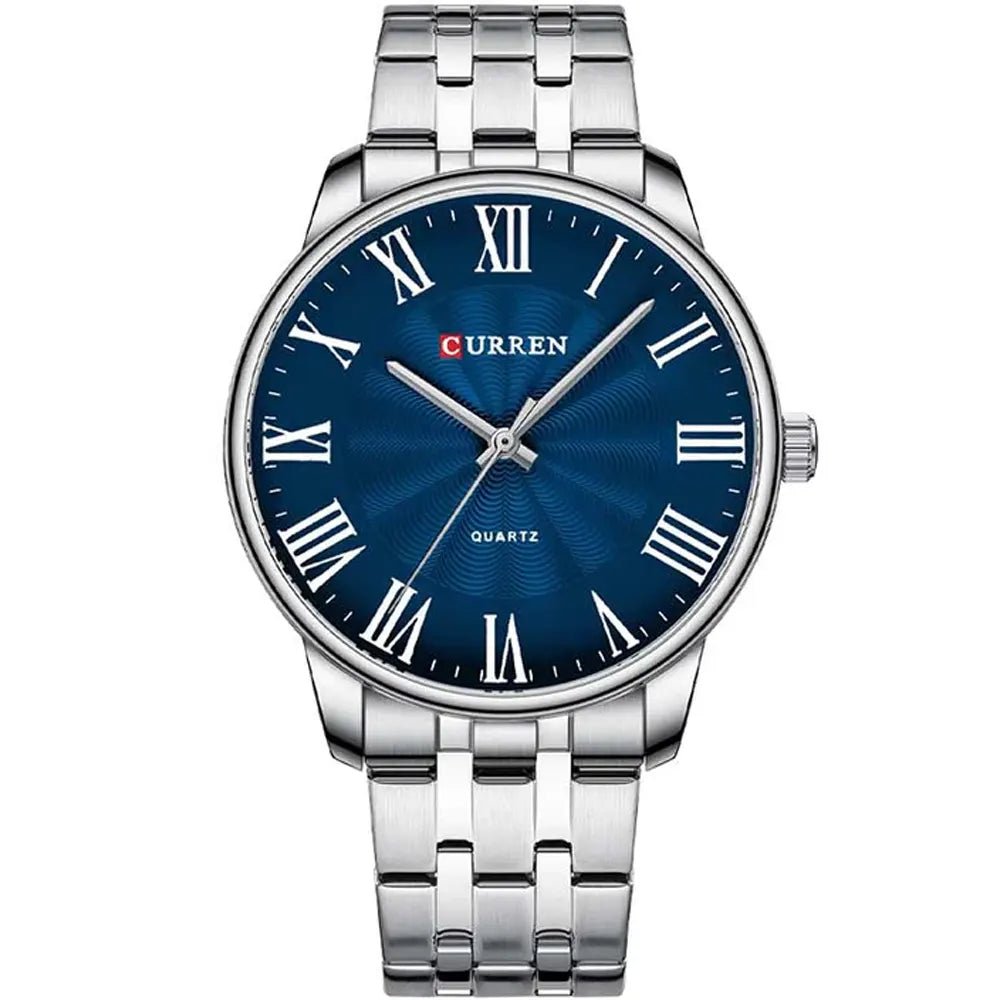 Curren 8422 Classic Stainless Steel 44mm Dial Size Analog Quartz Men's Watch. - Timecheck