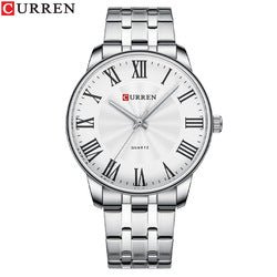 Curren 8422 Classic Stainless Steel 44mm Dial Size Analog Quartz Men's Watch. - Timecheck