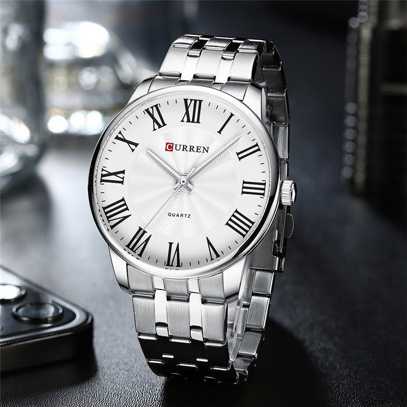 Curren orignal brand stainless streel couple watches with brand{box&bag} - Timecheck