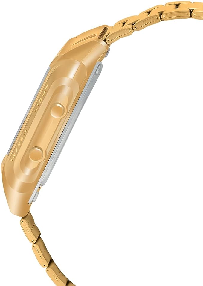 DB-360G-9ADF Casio Illuminator Stainless Steel Golden Band Digital Men's Watch. - Timecheck