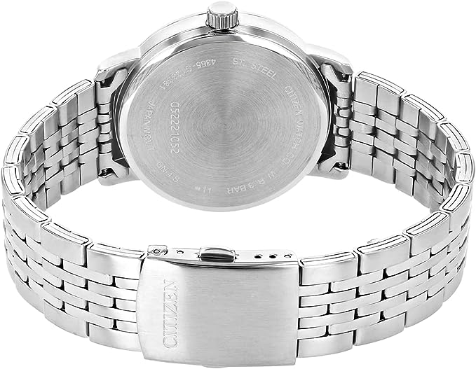 DZ0040-51L Citizen men’s quartz wrist watch in silver stainless steel chain. - Timecheck