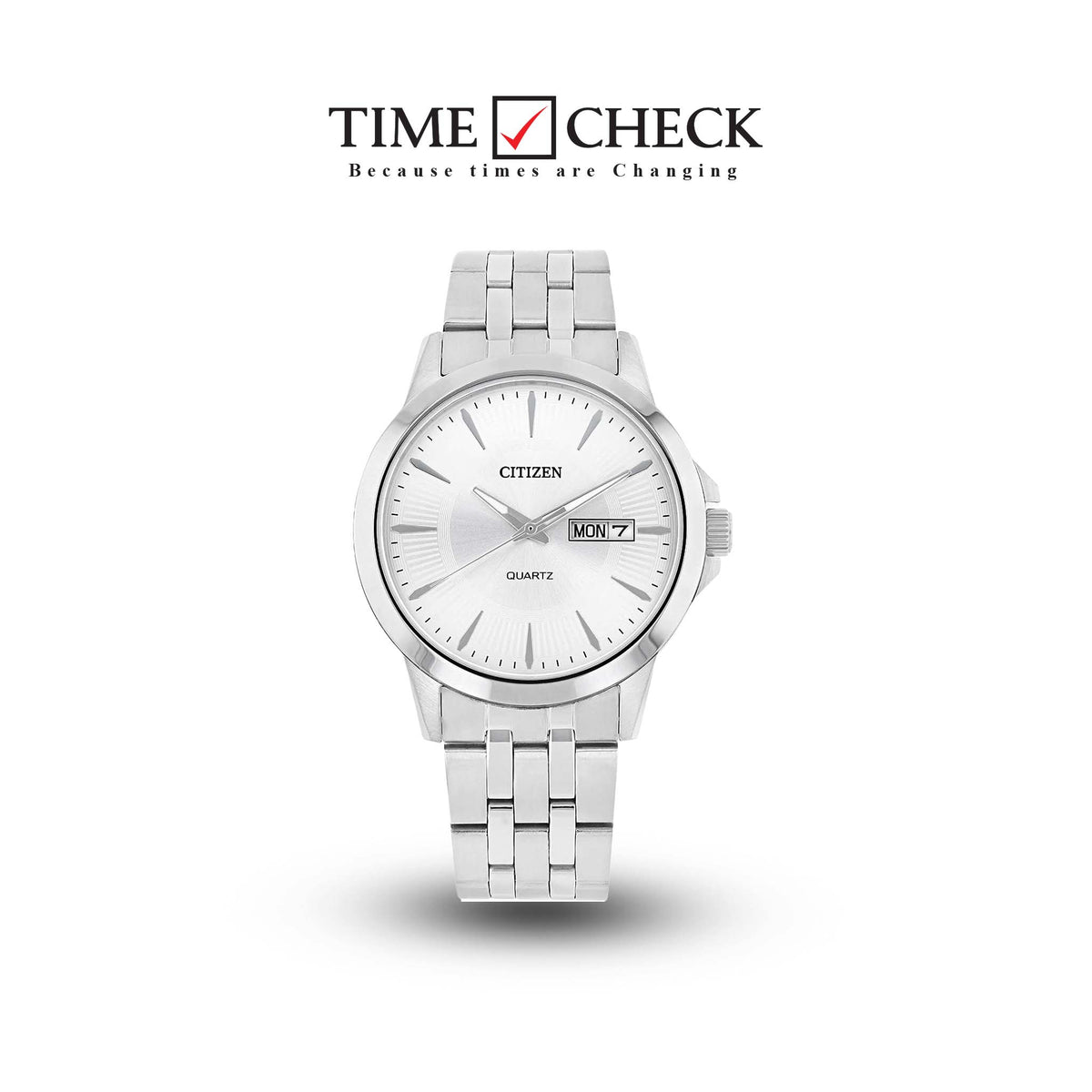 DZ5000-58A Citizen Stainless Steel Silver Dial 42mm Men’s Quartz Watch. - Timecheck