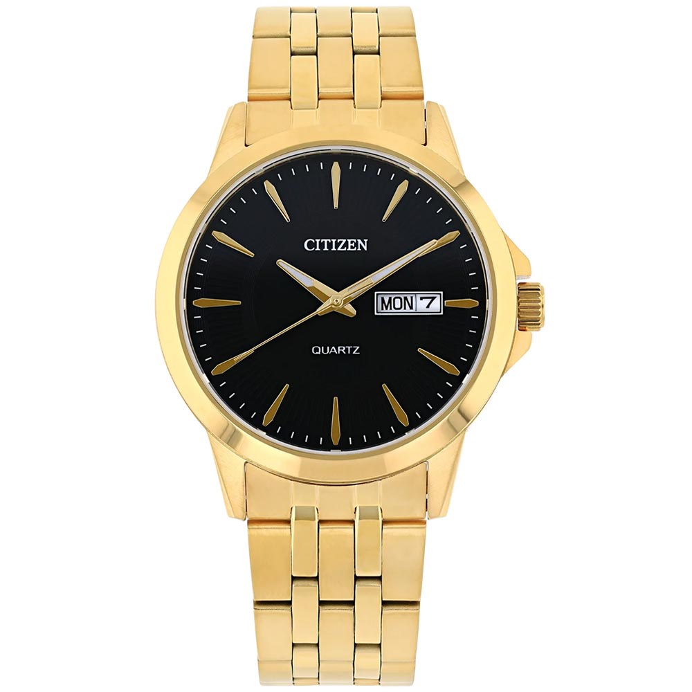 DZ5002-52E Citizen Stainless Steel Black Dial 42mm Men's Quartz Watch. - Timecheck