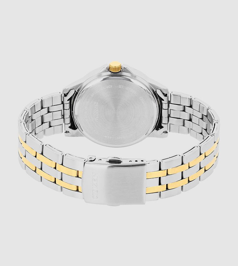 DZ5004-57A Citizen White Dial Two Tone Chain Men’s Wrist Watch. - Timecheck